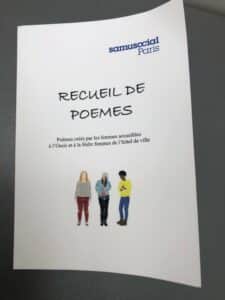 Couverture d'un recueil de poème fait en collaboration avec Marcella sophrologue à Paris